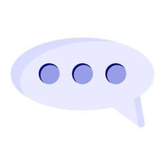 Modern speech bubble icon. Vector isolated on white background.