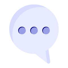 Modern speech bubble icon. Vector isolated on white background.