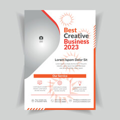 Corporate business multipurpose flyer design and brochure cover page template.