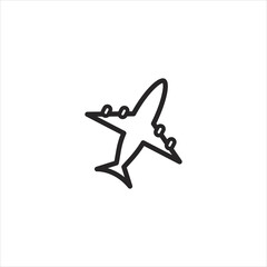 plane icon .graphic illustration icon for mobile website etc .EPS 10