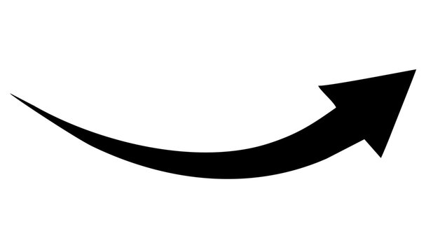 recommend clip art: Black arrow icon isolated on transparent background.  Flat style arrow symbol for website, logo,app, ui and design. Curved arrow icon png. Hand drawn arrow icon.