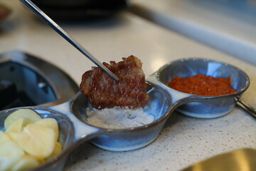 A piece of deliciously grilled beef