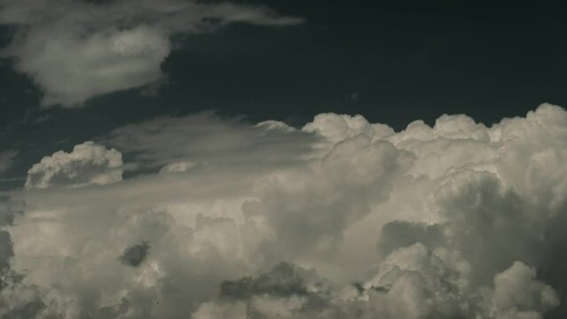torm.4K.60fps.Fantastic colorful dramatic sky with clouds.Perfect for cinema, background.Timelapse.