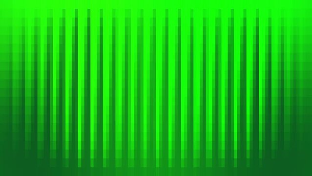Green gradient abstract background with vertical lines motion graphics video loop animation. 4K footage