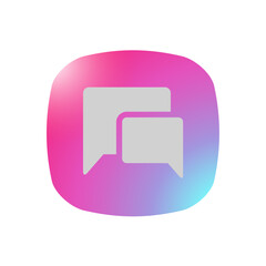 Fototapeta premium Chat Bubble - Pictogram (icon) 