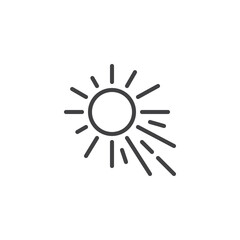 Sunlight line icon