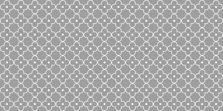 quatrefoil seamless pattern. medieval texture in church. geometric moroccan background. abstract arabic pattern. Vector wallpaper