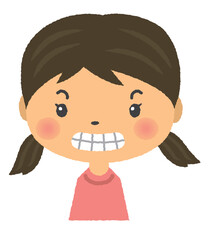 上半身　人物　イラスト　喜怒哀楽