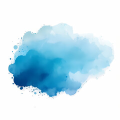 Blue Gradient Abstract Water color Background 