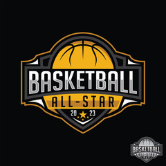 Basketball All Star vector mascot logo design