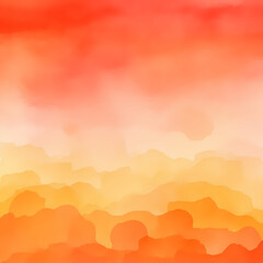 Fototapeta na wymiar Orange Gradient Abstract Water color Background 