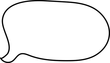 Doodle Round Speech Bubble