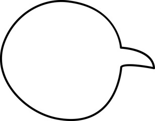 Doodle Round Speech Bubble