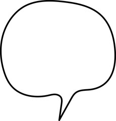 Doodle Round Speech Bubble