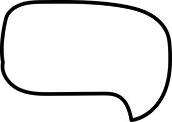Doodle Round Speech Bubble