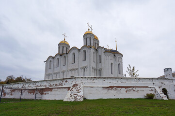 Holy Dormition Cathedral of the ancient city of Vladimir, Russia.