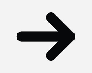 Right Arrow Icon Next Skip Forward Point Pointer Navigation Direction Traffic Road Sign Turning Turn Symbol Vector Graphic Illustration Clipart Cricut
