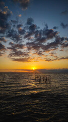 sunset over the ocean