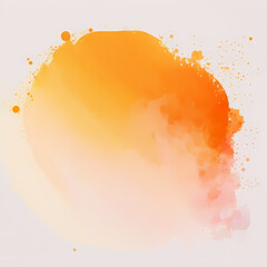 Orange Gradient Abstract Water color Background. Generative AI