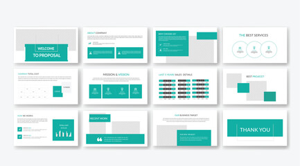 Business minimal slides presentation business PowerPoint presentation template