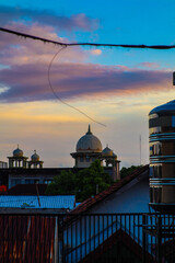 The mosque at sunset