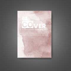 Cover template with watercolor background. Design for your cover, date, postcard, banner, logo.