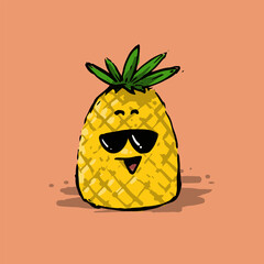 Pineapple Fruit Cartoon
