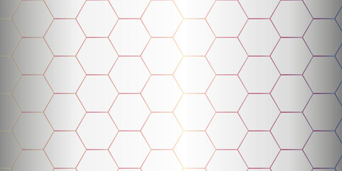 Hexagon pattern. Seamless background with honeycomb hexagon pattern. Hexagon design abstract technology background. 