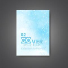Fototapeta premium Cover template with watercolor background. Design for your cover, date, postcard, banner, logo.