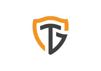 TG logo design, graphic design template