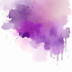 Purple Gradient Abstract Water color Background . Generative AI