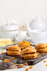 Homemade English scones.
