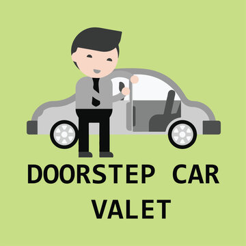 person with a car
