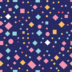 Stellar Geometric: A Seamless Background of Abstract Lines and Dots with a Starry Geometric Design
