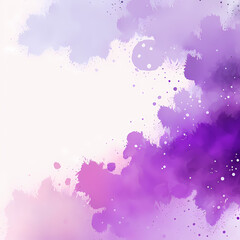 Purple Gradient Abstract Water color Background . Generative AI