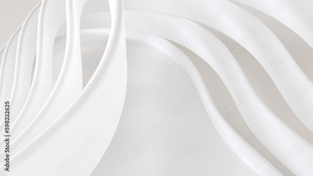 Aufkleber abstract geometric white background. 3d render..