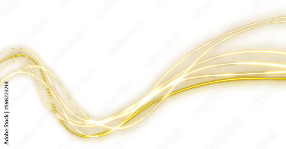 Canvas Prints magic glowing golden light design element