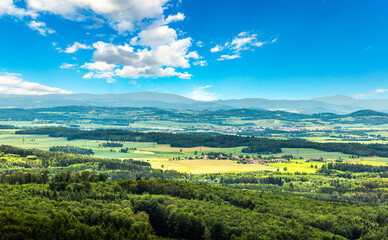 Summer landscape of European countryside