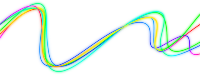 abstract rainbow neon line element