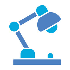 Obraz premium Desk Lamp Glyph Two Color Icon