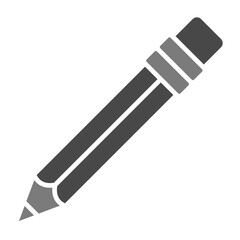 Pencil Greyscale Glyph Icon