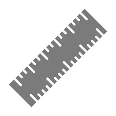 Ruler Greyscale Glyph Icon