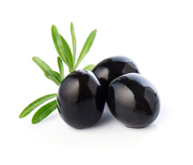 Olives fruits with leaves