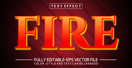 Fire text editable style effect