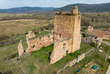 Fototapeta premium Castle of Hinojosa de la Sierra Spain