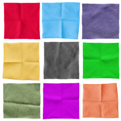 Fototapeta premium Fabric samples isolated