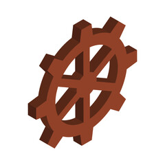 Isometric Gear Icon