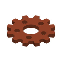 Isometric Gear Icon