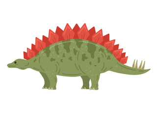 恐竜のステゴサウルスのイラスト © R-DESIGN