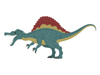 恐竜のスピノサウルスのイラスト